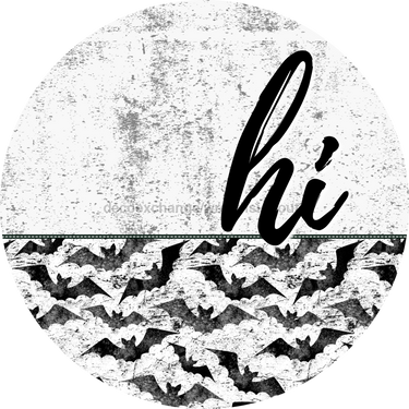 Bat Door Hanger Dco-01627-Dh 18’ Round Wood